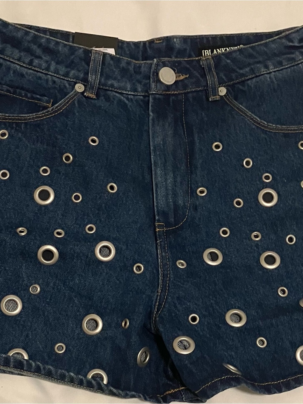 Blank NYC Dark Blue Grommet-Studded Boyfriend Jeans!Accepting Offers!